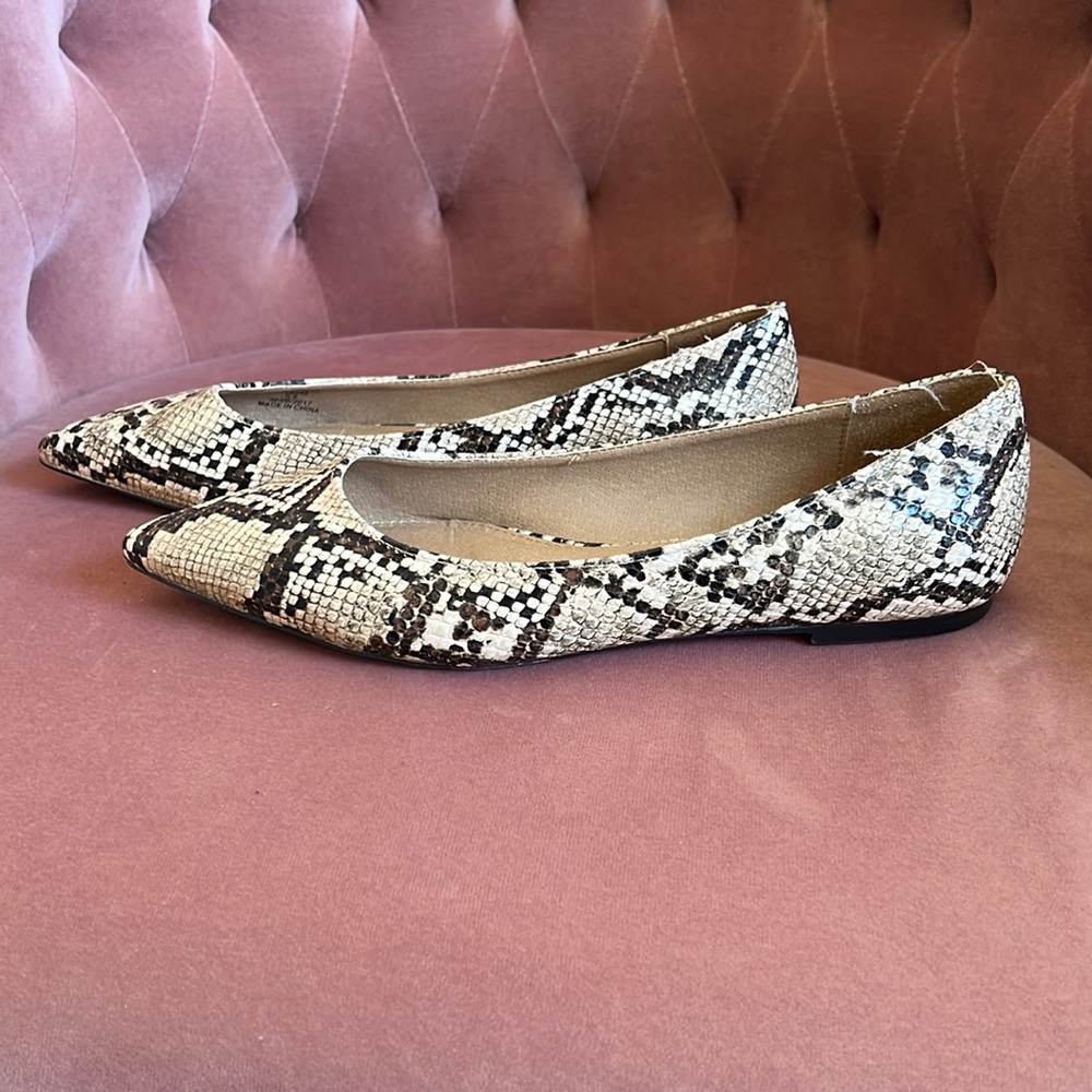 ASOS Snakeskin Print Flats